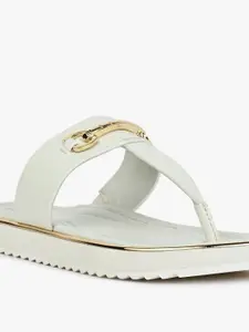ALDO Buckle Detailed T-Strap Flats
