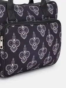 Anouk Ethnic Motifs Printed Structured Satchel