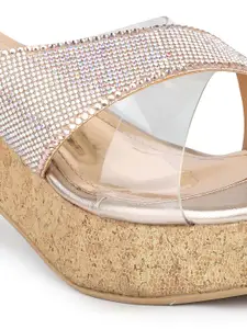 Inc 5 Open Toe Embellished Platform