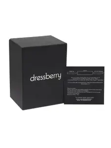 DressBerry Women Blue Textured Bracelet Style Straps Analogue Watch HOBDB-193-SL-BL