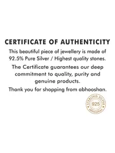 Abhooshan 92.5 Sterling Silver Onyx-Studded Contemporary Dangler Drop Earrings