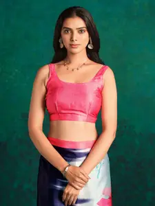 Sangria Printed Satin Saree