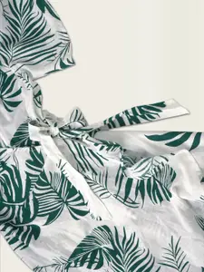 Mast & Harbour Floral Print Flared Sleeve Midi Dress