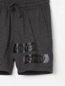 Fame Forever by Lifestyle Boys Printed Mid-Rise Shorts