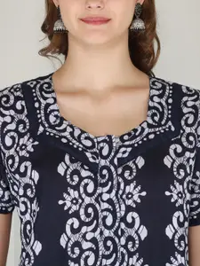 JVSP FASHION Pack Of 2 Printed Pure Cotton Maxi Nightdress