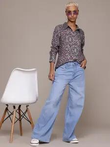 The Roadster Lifestyle Co Printed Casual Shirt