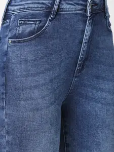 Kraus Jeans Women Skinny Fit High-Rise Light Fade Stretchable Jeans