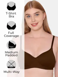 KOMLI Pack of 2 Everyday Medium Padded Full Coverage Padded T-Shirt Bra
