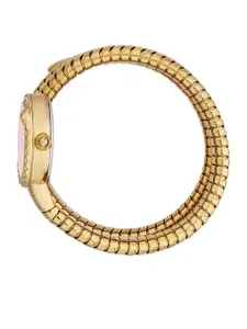 Just Cavalli Women Embellished Wrap Around Straps Analogue Automatic Watch JC1L302M0035
