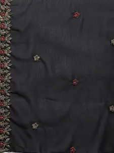 Panzora Floral Embroidered Unstitched Dress Material