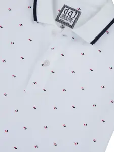 Gini and Jony Boys Geometric Printed Short Sleeves Polo Collar T-shirt