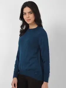 Van Heusen Woman Round Neck Long Sleeves Regular Pullover Sweater