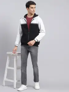 Monte Carlo Colourblocked Cotton Hooded Sweatshirt