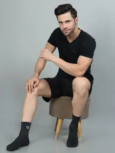 Dollar Socks Men Pack of 3 Cotton Above Ankle-Length Socks