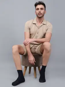 Dollar Socks Men Pack Of 3 Ribbed Cotton Ankle-Length Socks