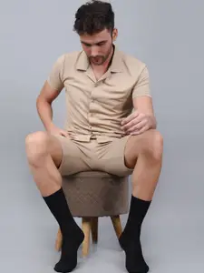 Dollar Socks Men Pack Of 3 Striped Cotton Calf-Length Socks