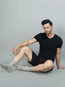 Dollar Socks Men Pack of 3 Cotton Above Ankle-Length Socks