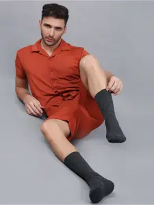 Dollar Socks Men Pack of 3 Cotton Calf-Length Socks