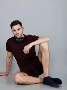 Dollar Socks Men Pack Of 3 Patterned Cotton Ankle-Length Socks