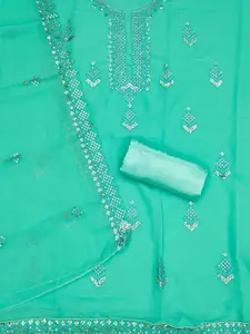 Panzora Ethnic Motifs Embroidered Sequinned Dress Material