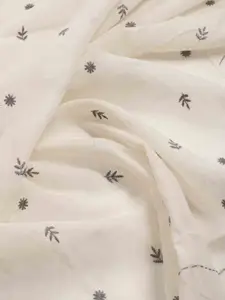 Meena Bazaar Ethnic Motifs Embroidered Unstitched Dress Material