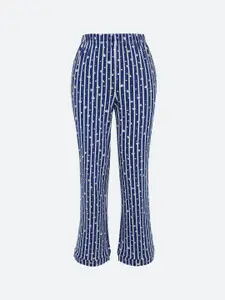 Trendyol Women Striped Cotton Lounge Pants