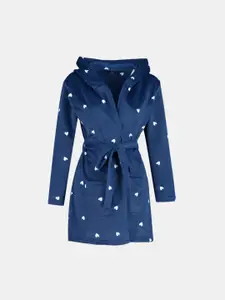 Trendyol Printed Hooded Robe