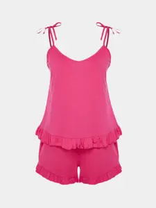 Trendyol Pure Cotton Night suit