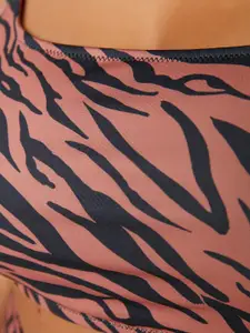 Trendyol Animal Printed Full Coverage Underwired Lightly Padded Everyday Bra