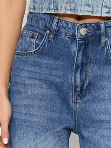 Trendyol Women Heavy Fade Pure Cotton Jeans