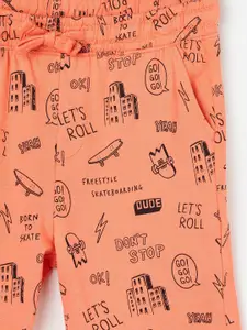 Fame Forever by Lifestyle Boys Conversational Printed Cotton Regular Shorts
