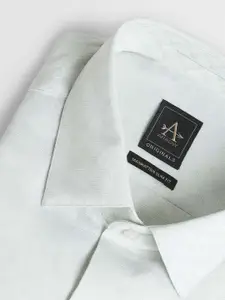 Arrow Spread Collar Long Sleeves Slim Fit Cotton Formal Shirt