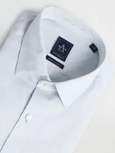 Arrow Textured Long Sleeves Pure Cotton Formal Shirt