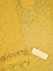 Panzora Floral Woven Design Unstitched Dress Material