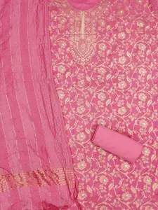 Panzora Floral Embellished Unstitched Dress Material