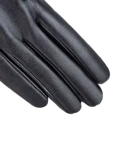 Alexvyan Women Leather Winter Touchscreen Wind & Snow Proof Warm Gloves