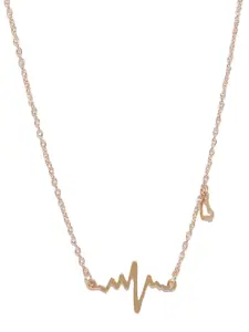 OOMPH Heartbeat Shaped Pendants With Chains