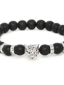 OOMPH Men Beaded Elasticated Bracelet