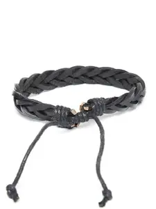 OOMPH Men Leather Wraparound Bracelet