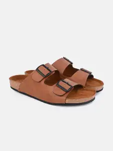 Styli Men Double Strap Thick Sole Casual Sandal