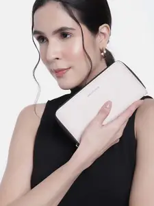 Van Heusen Women Solid Zip Around Wallet