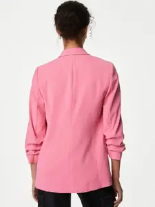 Marks & Spencer Notched Lapel Collar Front Open Blazers
