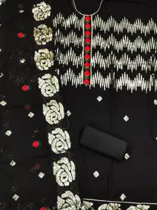 Panzora Sequinned Embellished Unstitched Dress Material