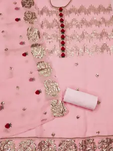 Panzora Geometric Embroidered Unstitched Dress Material