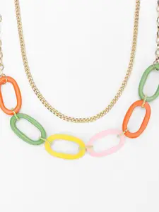 FOREVER 21 Set of 2 Gold Plated Necklace