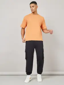 Styli Men Oversized Cotton Cargo Joggers