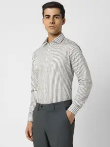 Van Heusen Slim Fit Striped Pure Cotton Formal Shirt