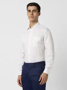 Van Heusen Micro Disty Printed Pure Cotton Formal Shirt