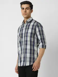 Van Heusen Sport Checked Slim Fit Pure Cotton Casual Shirt