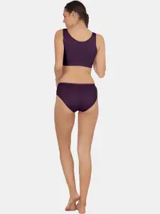 POOJA RAGENEE Pack Of 3  Sports Bra Panty Lingerie Set